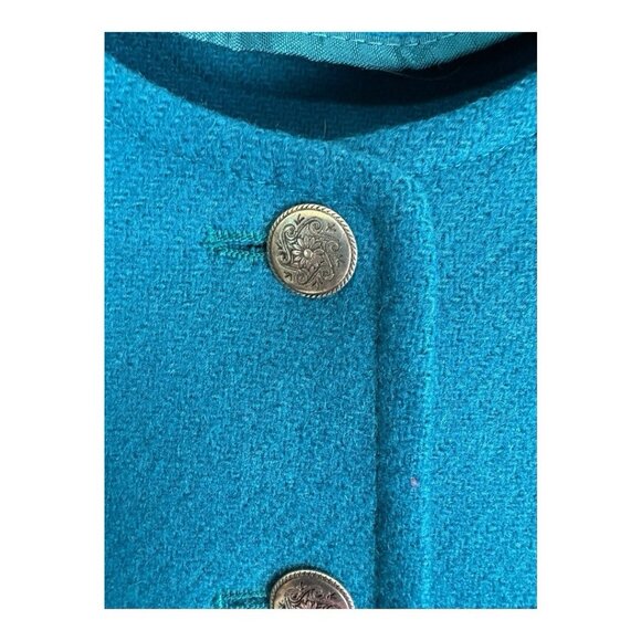 Pendleton Womens Jacket  6 Virgin Wool Buttons Blazer Blue Structured - Picture 12 of 12